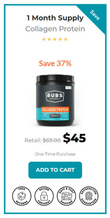 Collagen Protein 1 bottle