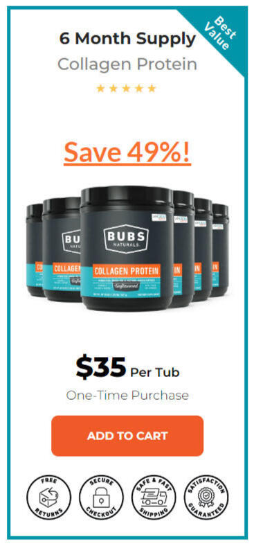 BUBS Natural 6 bottle